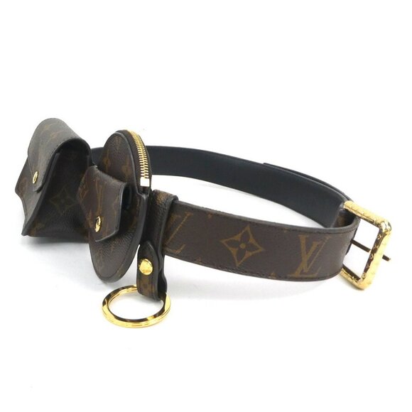 LOUIS VUITTON Authentic Brown Monogram Canvas Pouch - Picture 3 of 5